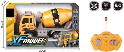 Радиоуправляем Камион Бетоновоз с USB Зарядна Батерия Мащаб 1:16 29×16×11 см